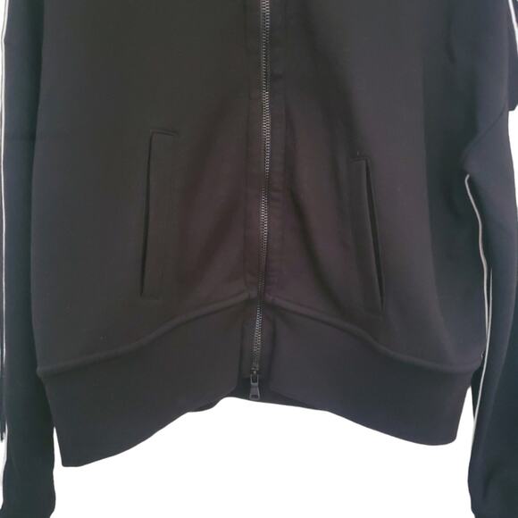 ATM Anthony Thomas Melillo Piped French Terry Track Jacket black S Quiet Luxury - Picture 3 of 13
